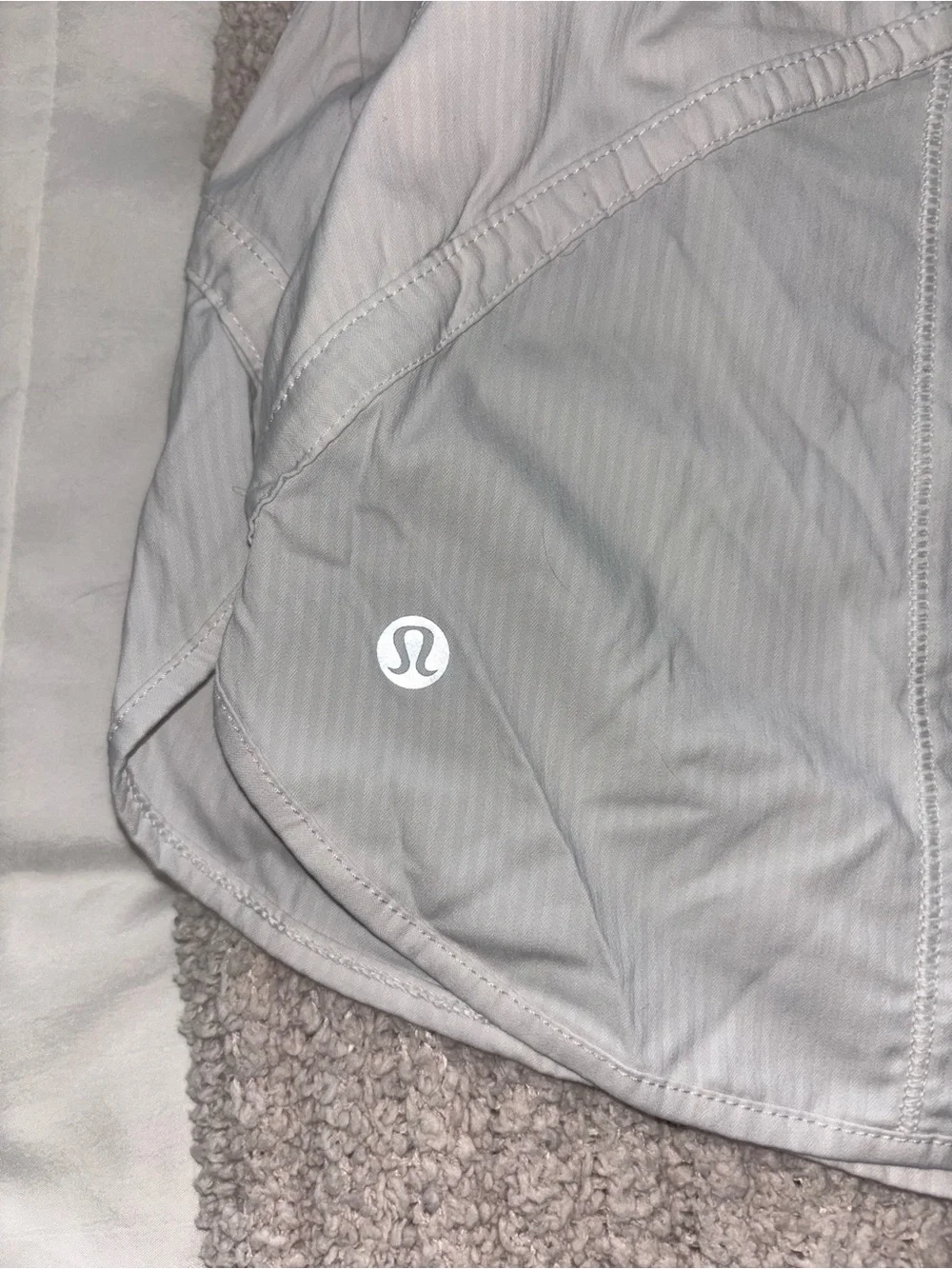 Lululemon Track That High Rise 3” White Shorts Size 4